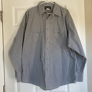 Wrangler Western Shirt Pearl Snap Long Sleeve Men’s size XXL